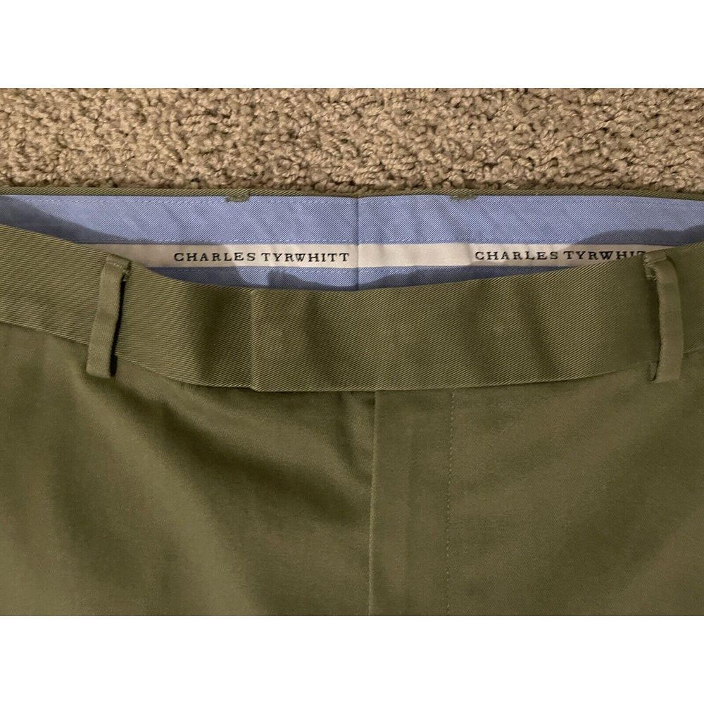 Charles Tyrwhitt Pants Men 34x30 Beige Dress Outdoor Pocket Cotton